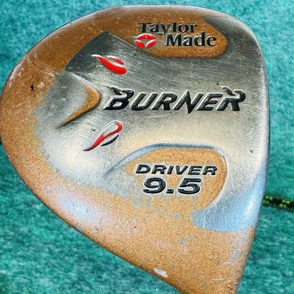 Vintage TaylorMade Burner Driver Mens RH 9.5° Bubble Shaft TS-100 Plus